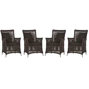 4 Poltronas Igapó Alumínio Pintura Fendi Corda Náutica E9 Marrom
