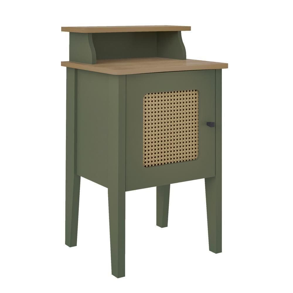 Mesa De Apoio Charlotte Menta/carvalho Artely Menta/carvalho