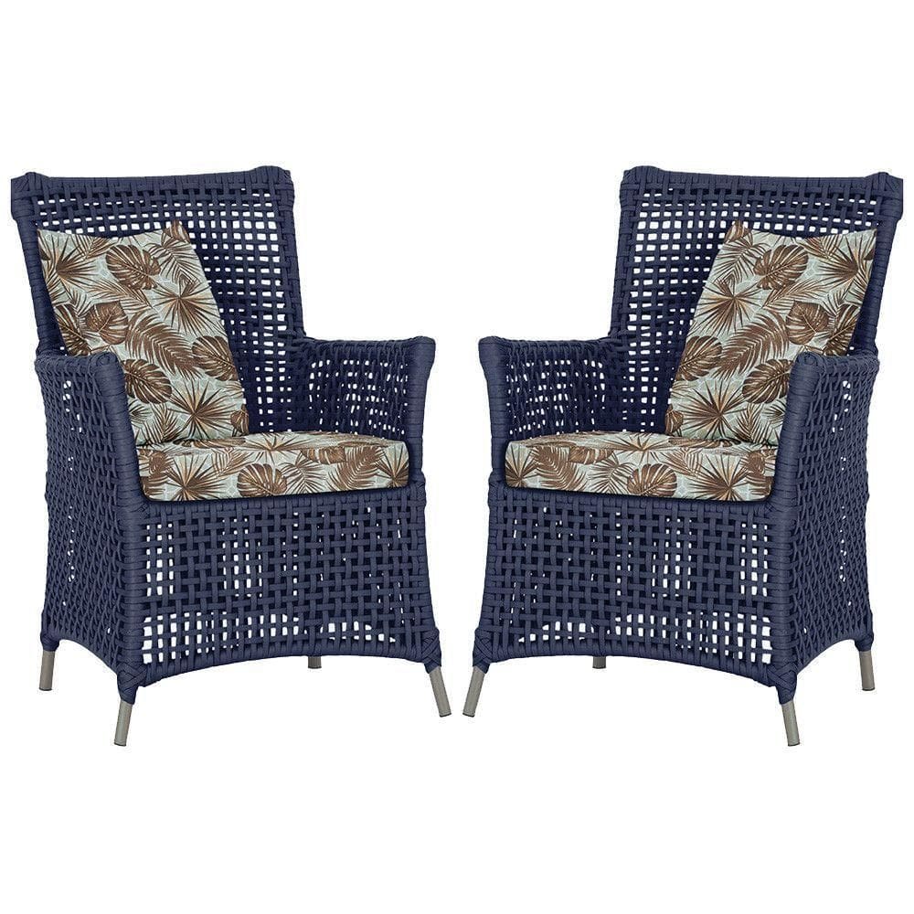 Poltronas Igapó Alumínio Pintura Fendi Corda Náutica E6 Azul