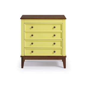 Cômoda 4 Gavetas - Amarelo Lemon Amarelo Lemon