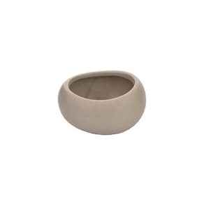 Porta Velas Pierre Cinza Cl 10X5X9Cm Cerâmica