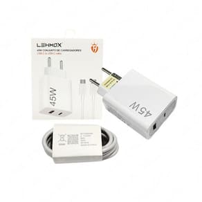 Carregador Fonte Tomada Turbo Power Usb-C X Tipo C 45W 6A