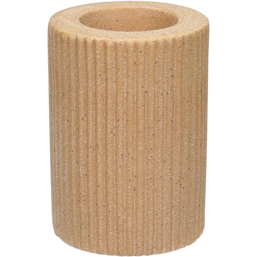 CASTIÇAL DECORATIVO PORTA VELA SUPORTE HOME&CO CERÂMICA 10x7x7cm BEGE