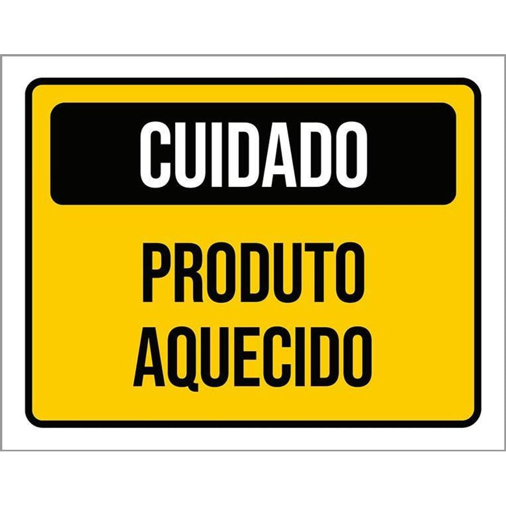 Kit 3 Placas Cuidado Produto Aquecido