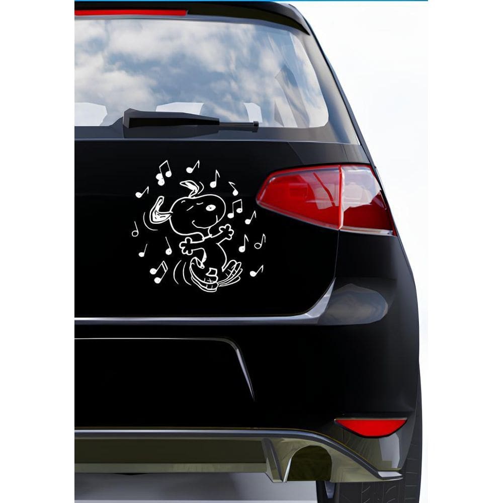 Adesivo Para Carro Snoopy Dançando