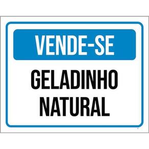 Kit 3 Placas Vende-Se Geladinho Natural Azul