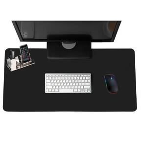 Mousepad Desk Pad Extra Grande 100X40 De Couro E Apoio Copo