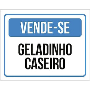 Placa Vende-Se Geledinho Caseiro 36X46