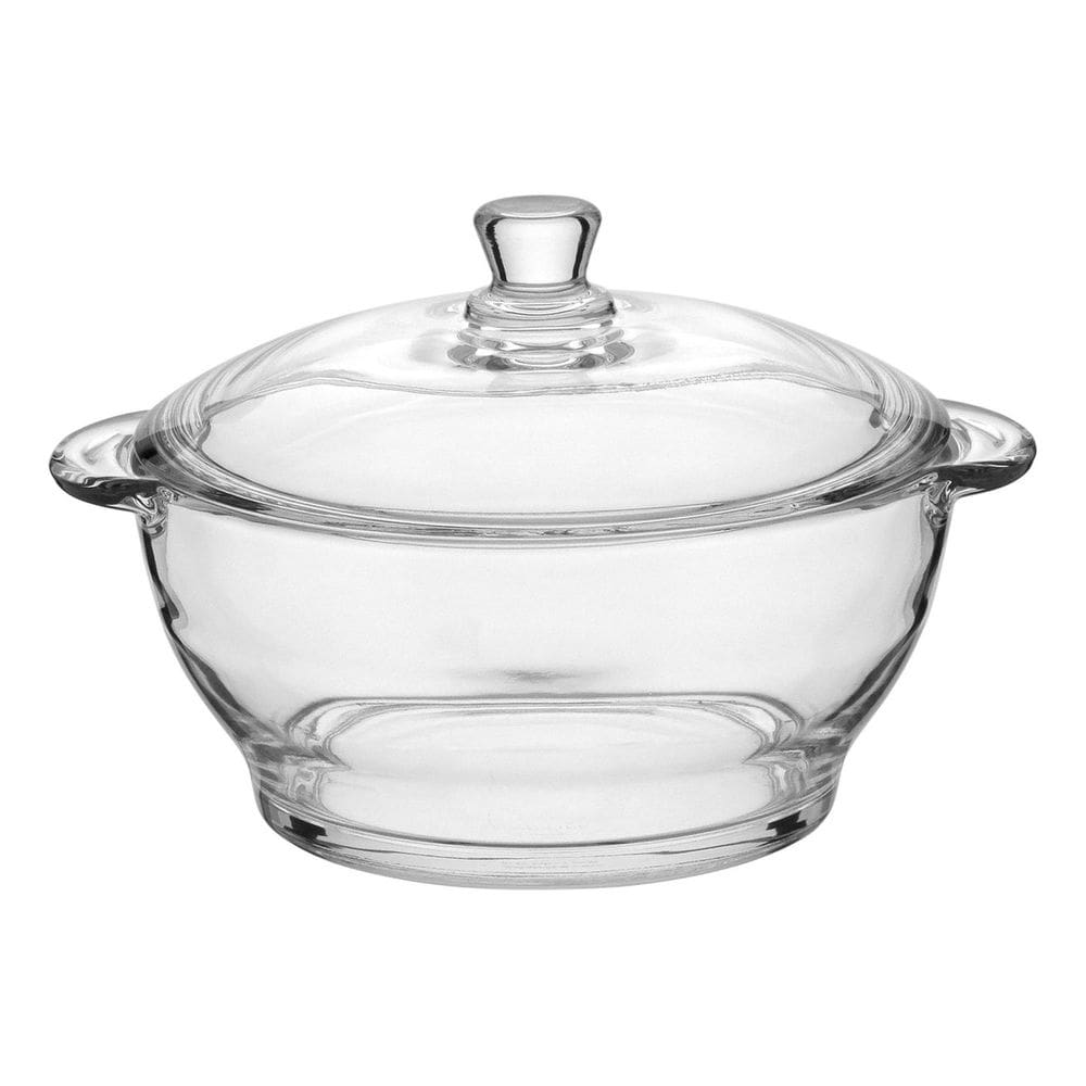 SALADEIRA 14x22x22cm 1,5L VIDRO TRANSP COM TAMPA BOWL TIGELA