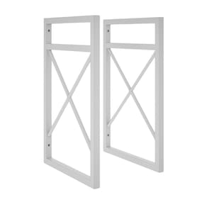 2 Suporte Nicho Prateleira Industrial Parede 37X20Cm Branco