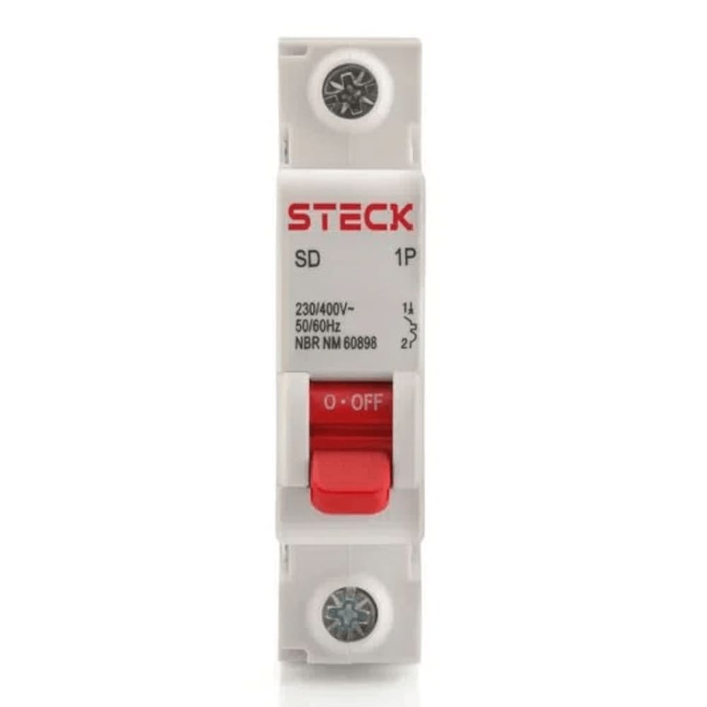 Steck, Disjuntor Serie Sd61 70a 1p Curva C 4,5ka 400v SD61C70