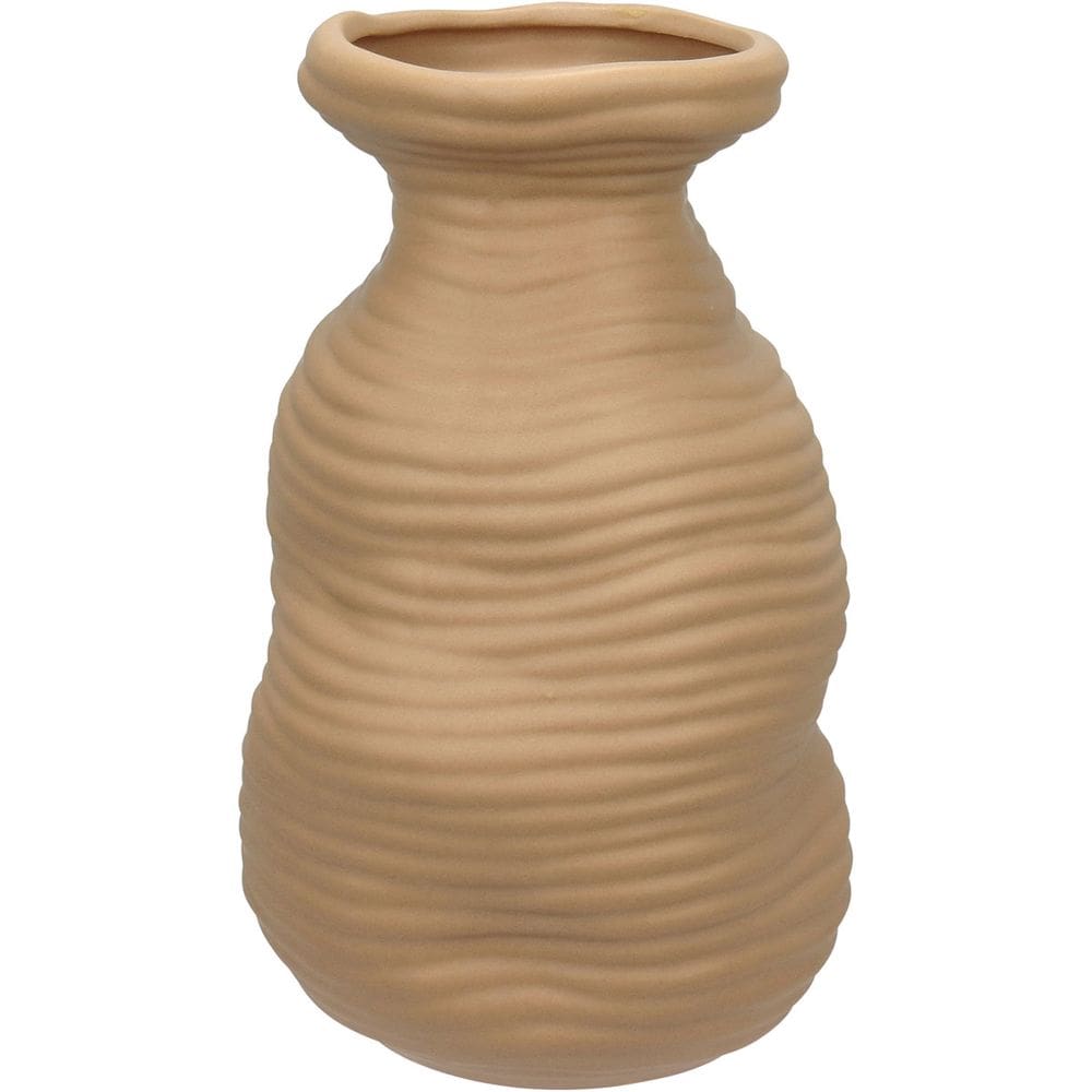 VASO DECORATIVO ENFEITE CASA HOME&CO CERÂMICA 23x14x14cm NUDE