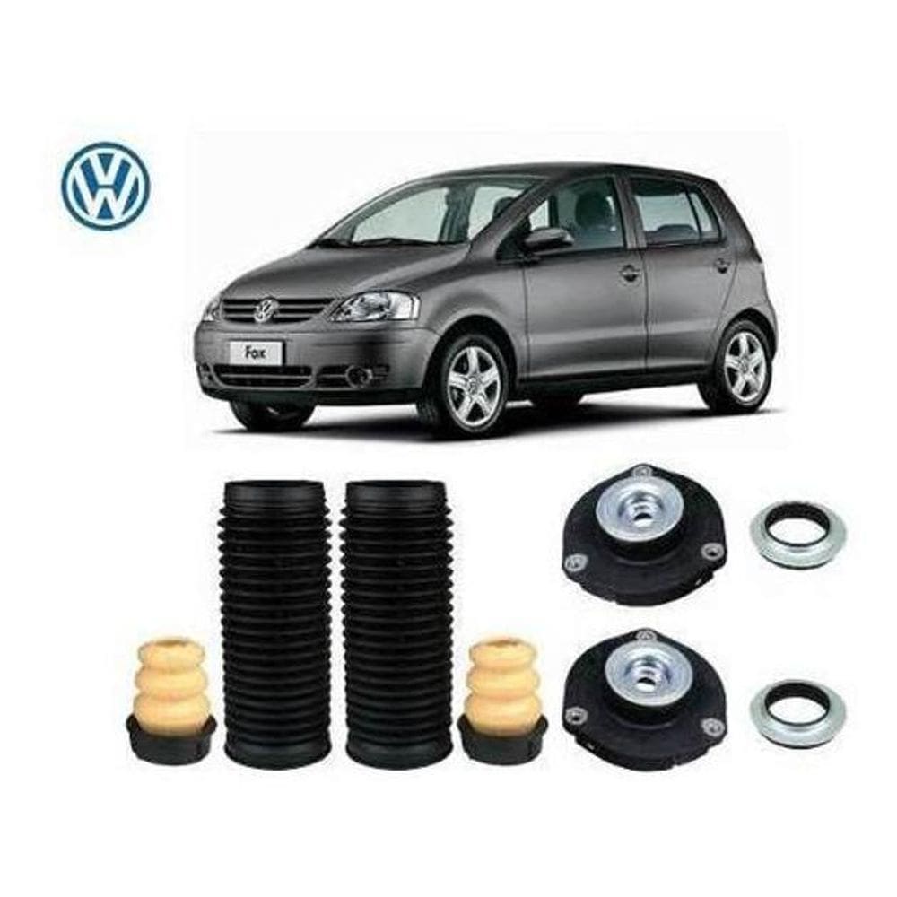 2 Kit Do Amortecedor Dianteiro Coxim Vw Fox 1.6 2003 2004 2005 2006