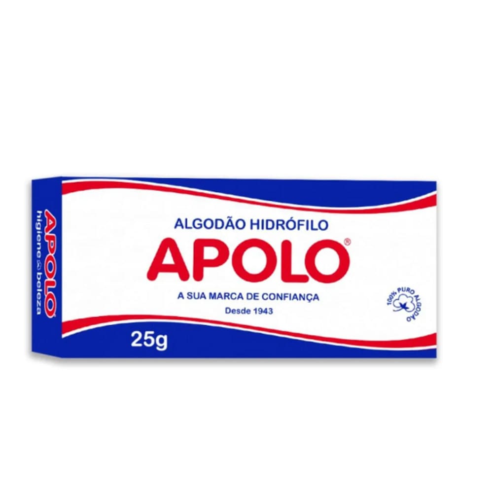 Algodão Hidrófilo 25g - Apolo