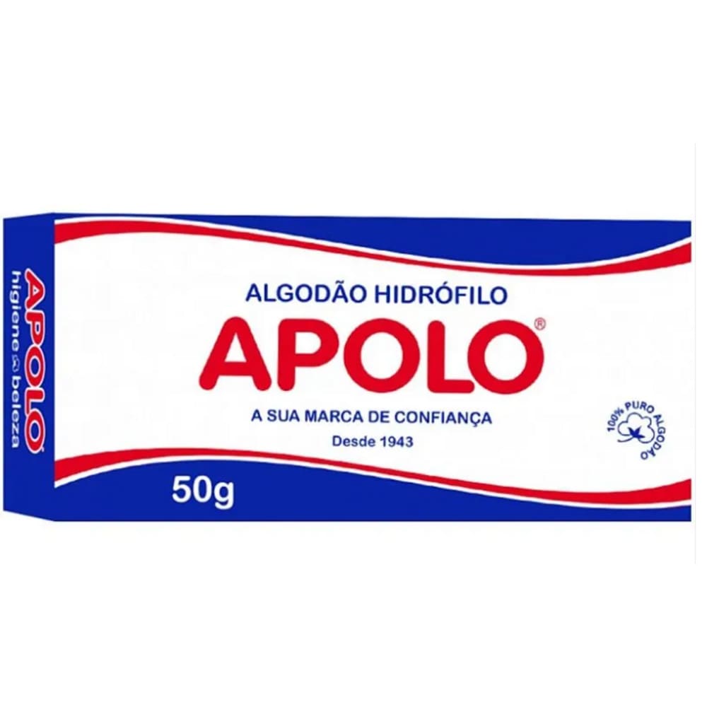 Algodão Hidrófilo 50g - Apolo