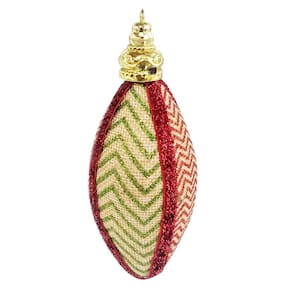 Enfeite De Natal Vermelho/Dourado Para Arvore Natal 13Cm