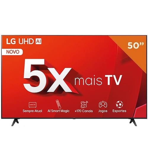 imagem-Smart TV LG 50 Polegadas, 4K UHD, LED, UT8050PSA