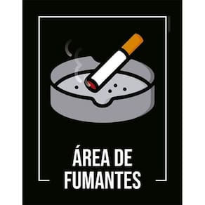 Kit 3 Placas Desenho Área De Fumantes