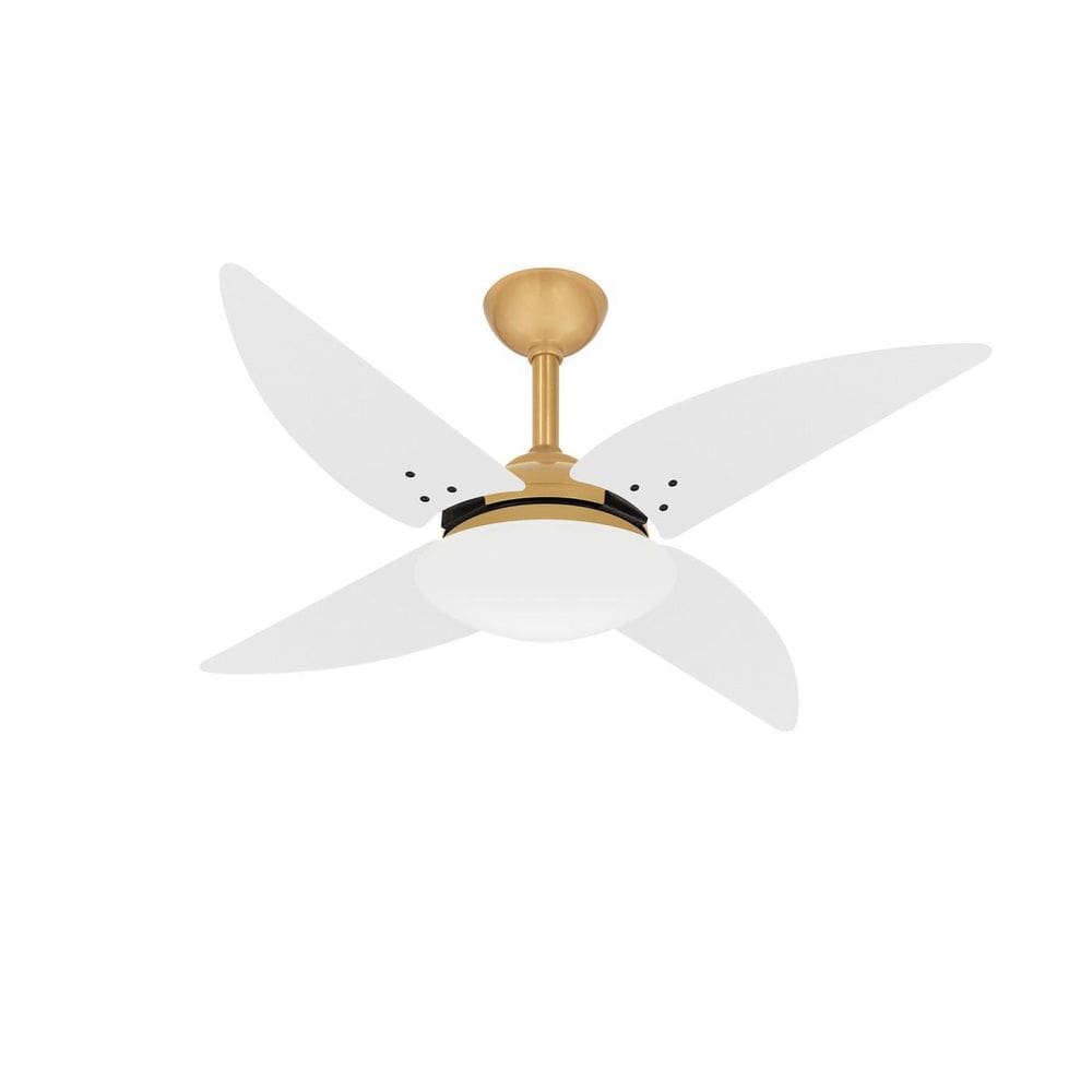 Ventilador De Teto Quad 4 Pás Dourado Potente Ventax 110V