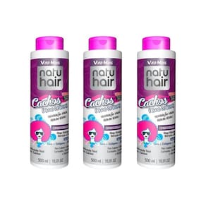 Condicionador Natuhair 500Ml Cachos E Tudo De Bom-Kit 3Un
