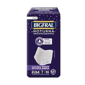 Roupa Intima Descartável Bigfral Noturna P/M 7 Unidades
