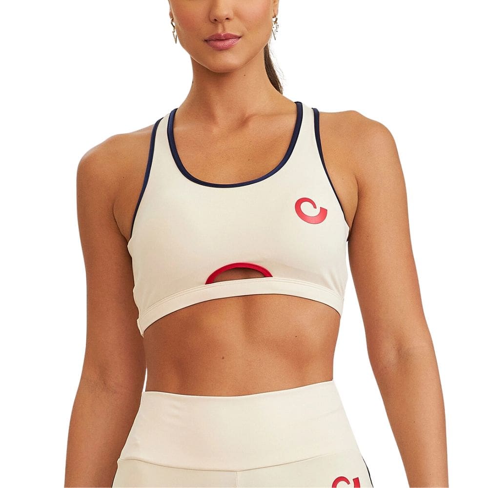 Top Cajubrasil Nakay Abertura Frente Com Silk Feminino Adulto