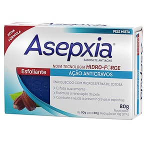 Sabonete Asepxia Esfoliante Ação Anticravos 80g