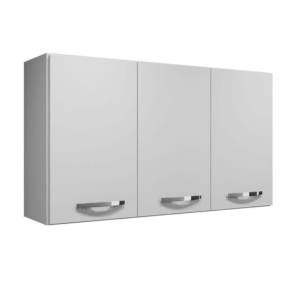 Armário Aereo Etios 3 Portas Kaiki Móveis Branco