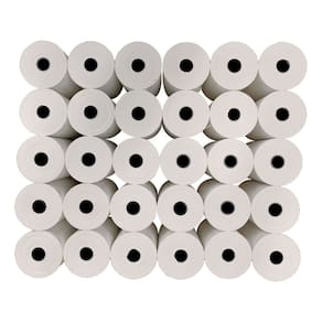 Bobina Térmica Sensível para Relógio de Ponto/ Comprovantes Fiscais Caixa com 30 Unidades 80mm x 40m Plavitec - Branca