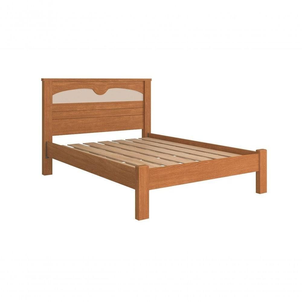 Cama De Casal Amsterdã Estrado Resistente Camas Fenix Cor:nature-off White