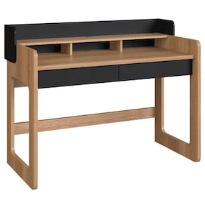 Escrivaninha 2 Gavetas 128 Cm 28000 Hanover Nero Artesano Hanover Nero
