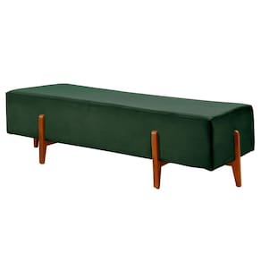 Recamier Zurik Luxo Base Em Madeira Maciça Castellar Móbile Verde