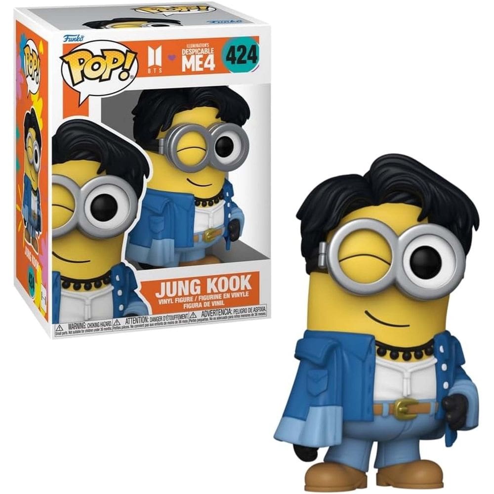 Funko Pop! Meu Malvado Favorito 4 BTS Jung Kook #424 Minion