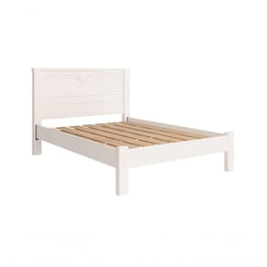 Cama Casal Amsterdã Robusta Pés Reforçados Camas Fenix Cor:branco