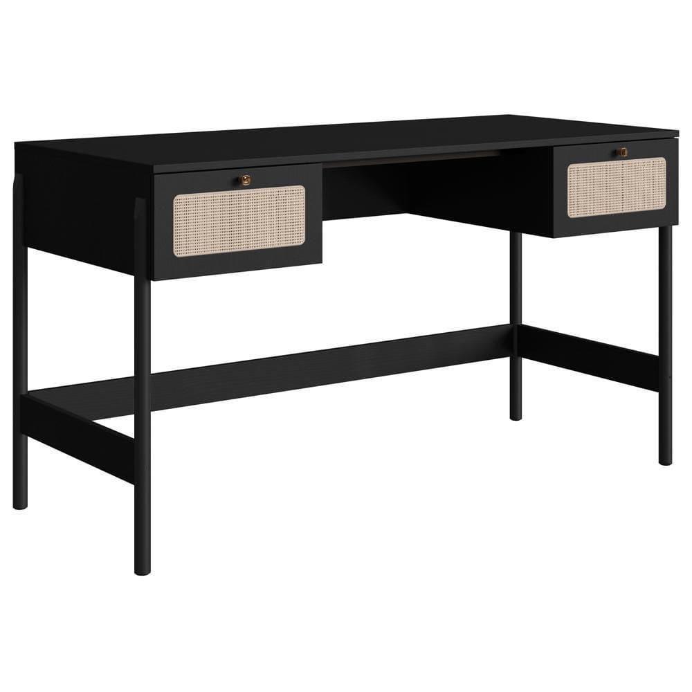 Escrivaninha 2 Gavetas Palhinha 27931 Linha Oslo Nero