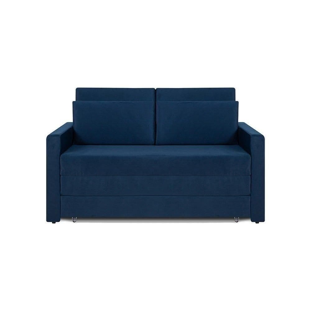 Sofá Cama Castor Casal Salerno Max Suede Azul