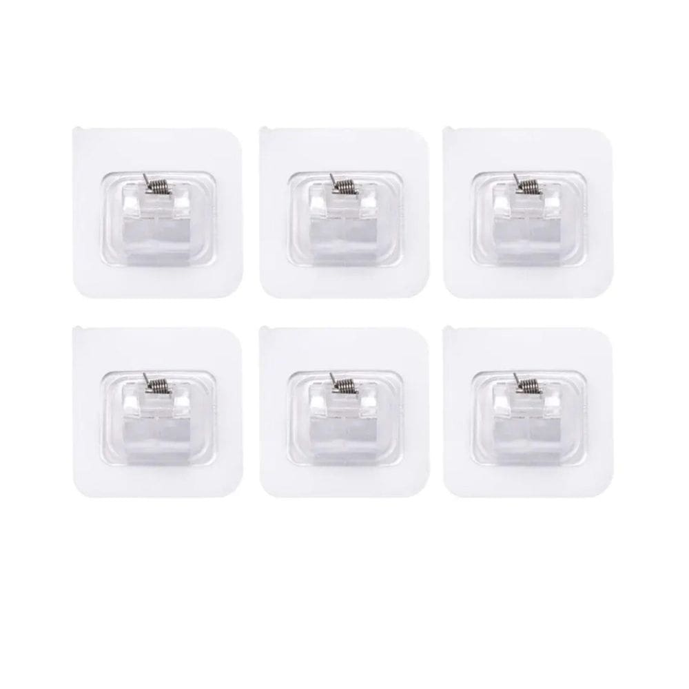 Kit 6 Suportes De Varão Cortina Autoadesivo Mercado Pietra