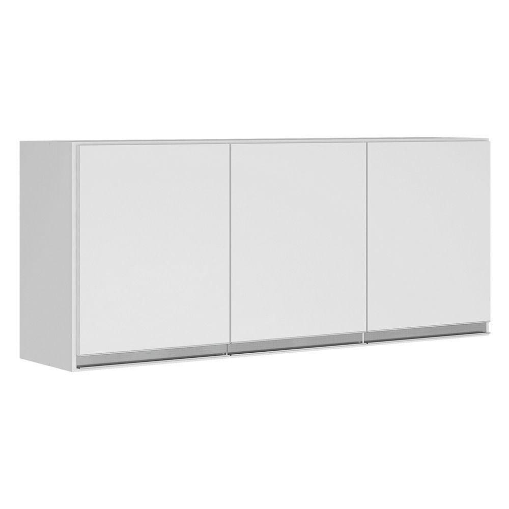 Kit Com 02 Armários Aéreo 120cm E 80cm 100% Mdf Branco