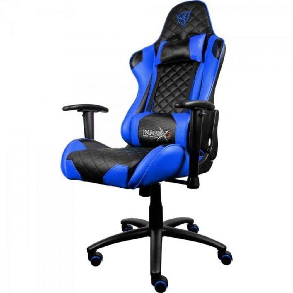 Cadeira Gamer  Tgc12 Preta/azul Thunderx3