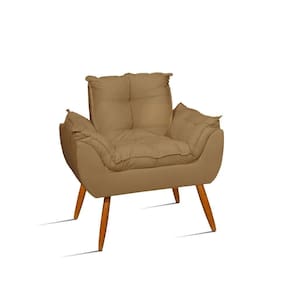 Poltrona De Amamentação Confortável Quarto Bebê - Jl Decor Cor:capuccino