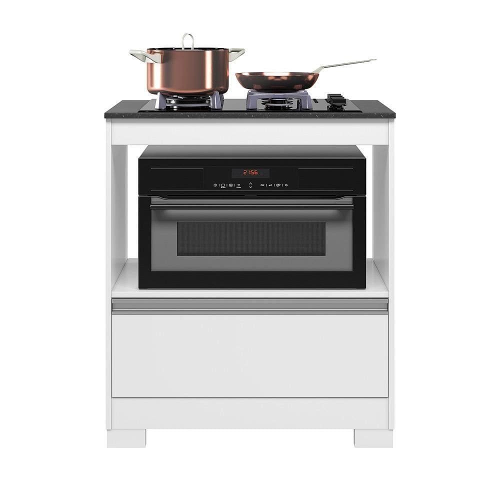 Balcão Cooktop Nt3110 Branco New Notável Móveis Branco New