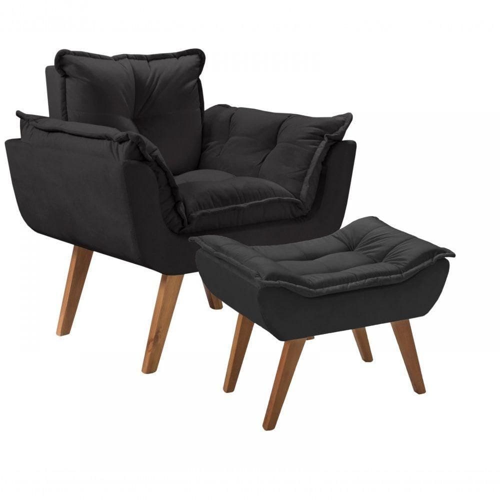 Kit Poltrona Opalla Com Puff Moveis D Salla