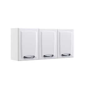Armário Aéreo De Cozinha New Premium Com 3 Portas Itatiaia Branco Neve