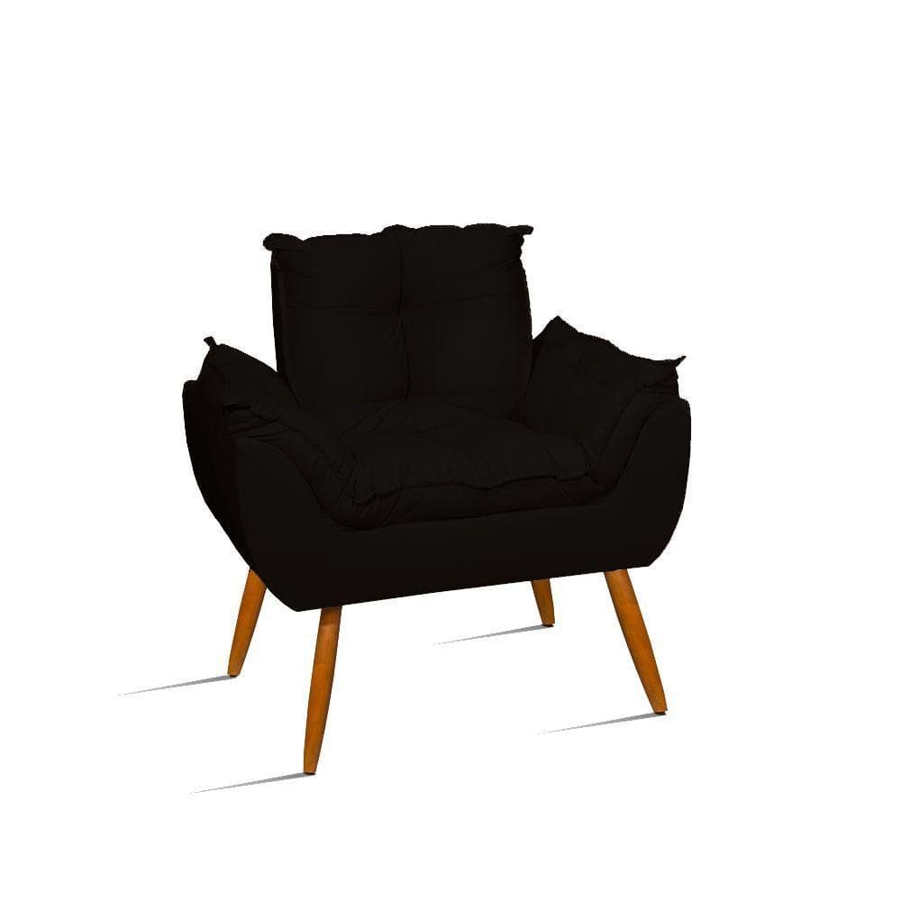 Cadeira De Amamentação Confortável Quarto Sala - Jl Decor Cor:preto
