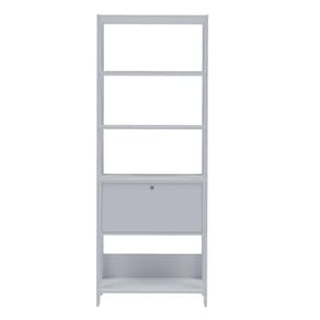 Estante Para Livros Match 1 Porta 3 Prateleiras Branco Artely Branco