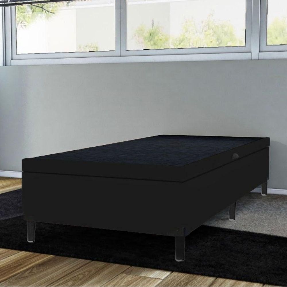 Base Box Bau Solteiro Ita 0,88x1,88x0,44 Preto