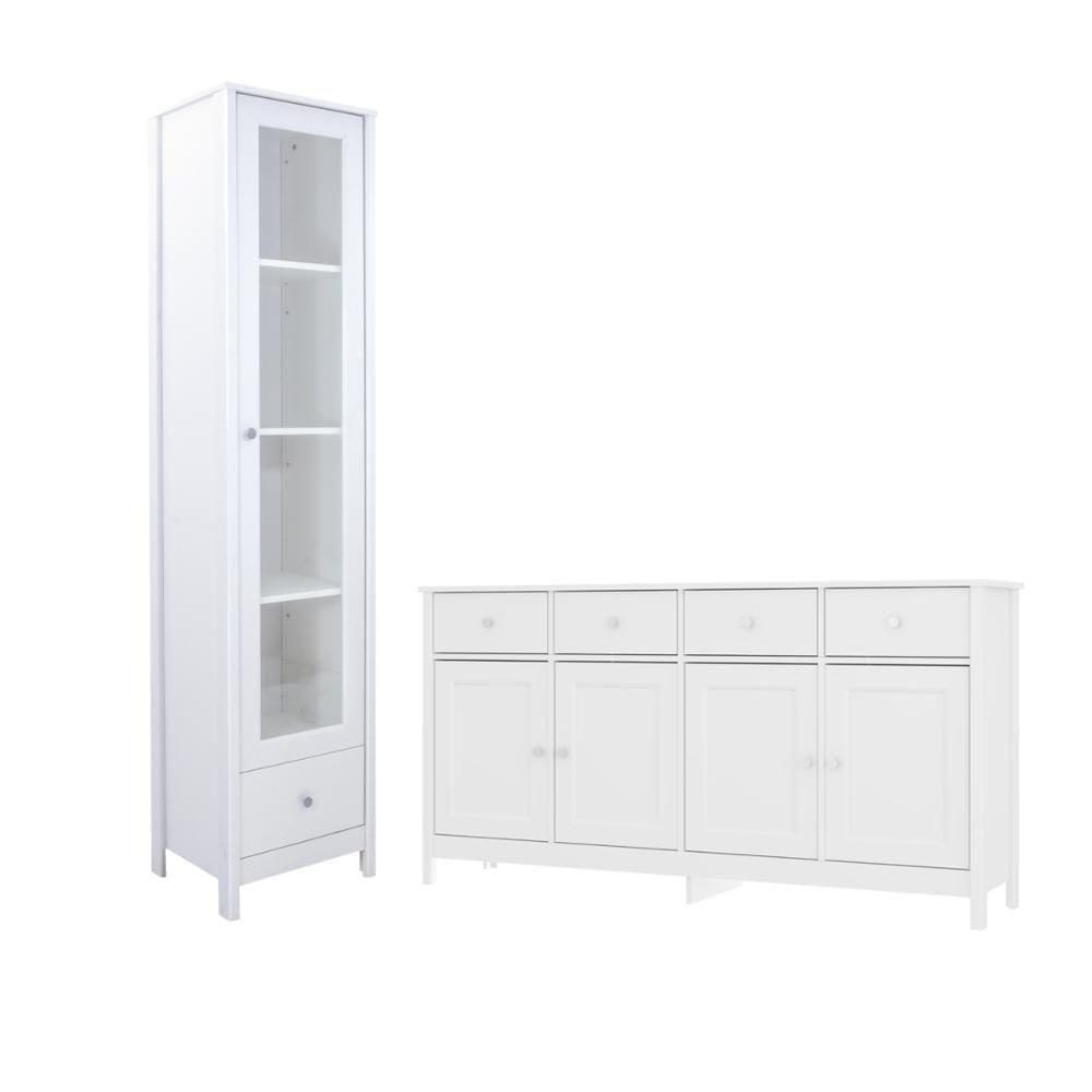 Cristaleira Aparador Buffet Ditália E-962-r-626 Branco