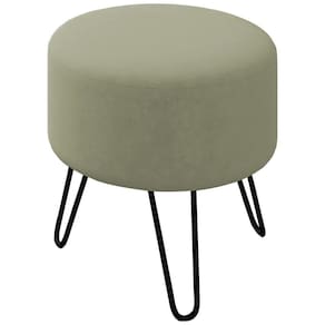 Puff Puf Para Sala Pes Metal Small Veludo Sl 940 Peer Sl 940