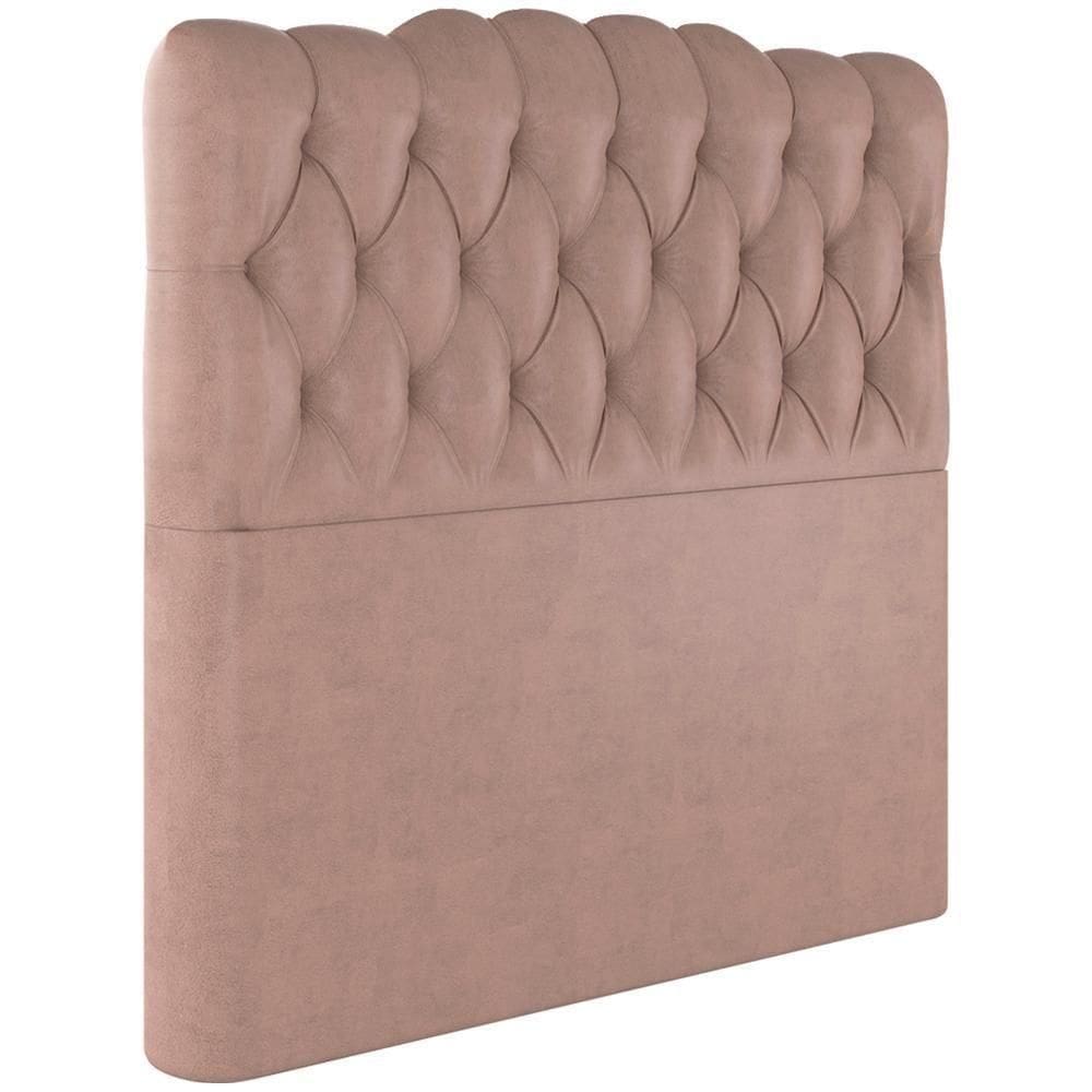 Cabeceira Solteiro 88 Cm Milan Veludo Rose Soon Rose