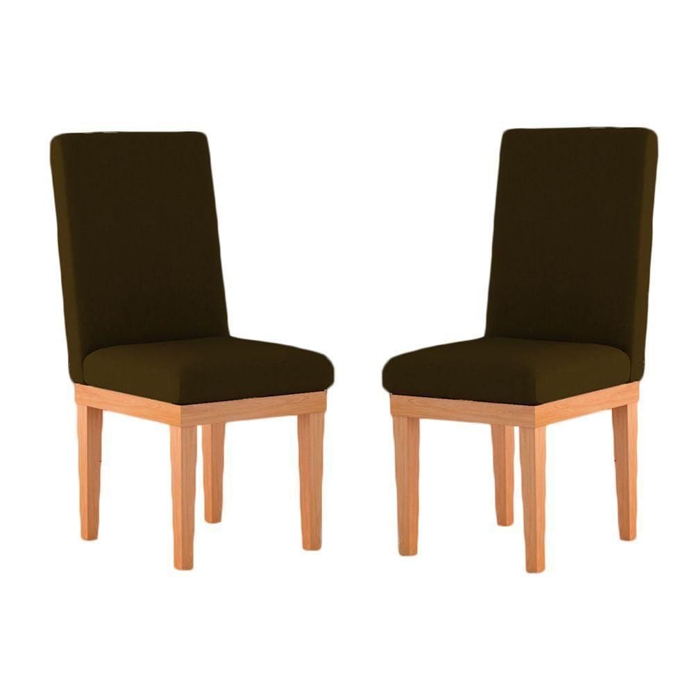 KitCadeiras Estofadas Para Mesa De JantarBalaqui Decor Cor:marrom